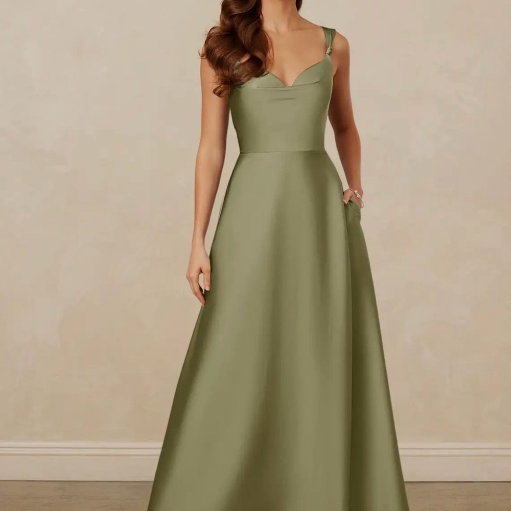 Spring Fling Perfect! Azazie Pistachio-Green Maxi Formal Dress